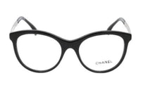 CHANEL - Irregular Shape Eyeglass Frames Women's Black