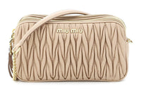 MIU MIU Sheepskin Crossbody Bag, Shoulder Bag Women's Pink