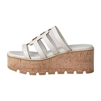 HERMES Slide Slippers 3cm Women's White