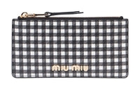 MIU MIU Sheepskin Wallet Women's Black