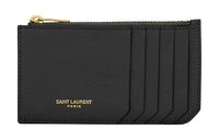 SAINT LAURENT Cow Leather Card Holder Card Holder Women's Black
