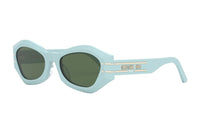 DIOR Irregular Shape Sunglasses Women's Blue
