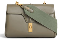 CELINE 16 Smooth Cow Leather Crossbody Bag Shoulder Bag Women's Army Green