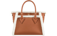 LOUIS VUITTON On My Side Grained Cow Leather Crossbody One Shoulder Handbags Small Size Women's