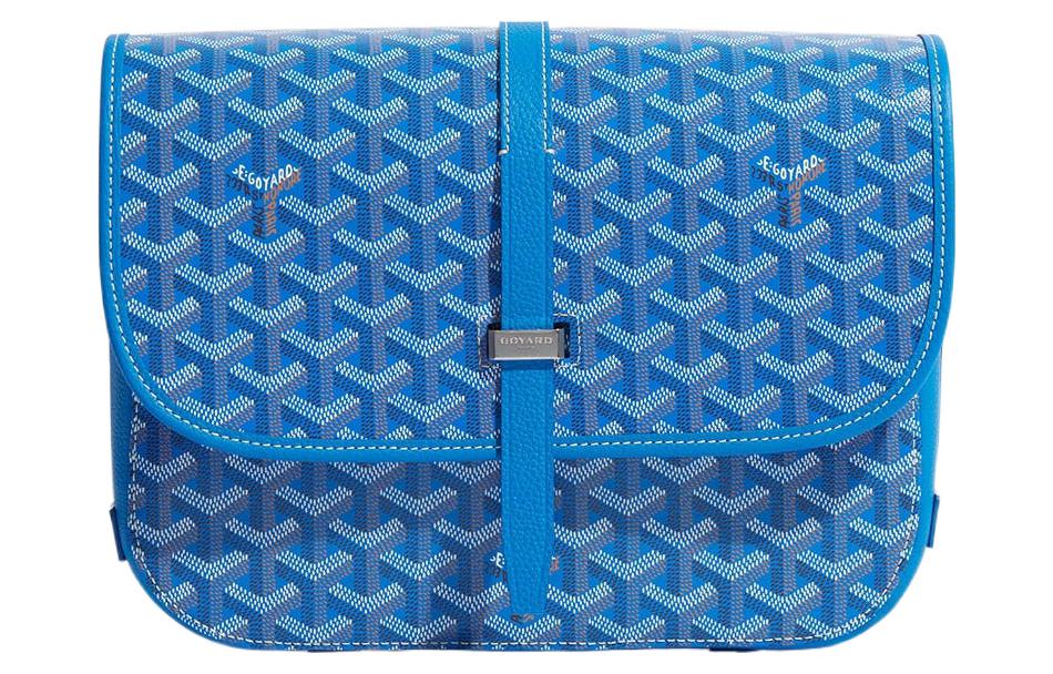 GOYARD Belvédère Canvas With Leather Crossbody Bag, Shoulder Bag Unisex