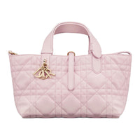 DIOR Cow Leather Native Bag, One Shoulder Handbag Small Size Women's Light Pink