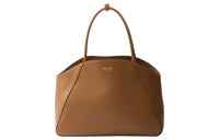 PRADA Leather Tote Bag, Shopping Bag, Handbag Tubas Women's Caramel