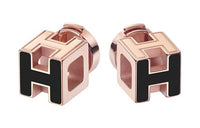 HERMES Cage D'H Earrings Women's