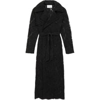 SAINT LAURENT Trench Coat Women's Black