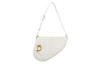 DIOR Sheepskin Handheld Shoulder Bag Women's Milk White