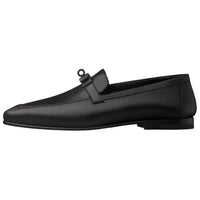 HERMES Charlie Loafers Men's Black