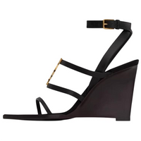 SAINT LAURENT Strap Sandals 9cm Women's Black