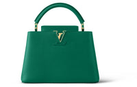 LOUIS VUITTON Capucines Leather Capusin Shoulder Crossbody Handbag Small Size Women's Green