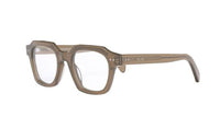CELINE Acetate Irregular Shape Eyeglass Frames Men's Brown