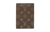 LOUIS VUITTON Canvas Passport Holder Women's Brown