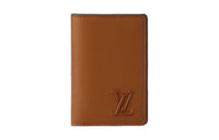 LOUIS VUITTON Cuir Millesime Calfskin Wallet Men's Brown