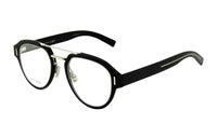 DIOR Plate And Metal Oval Eyeglass Frames Unisex