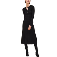 HERMES FW24 Long-Sleeved Dresses Women's Black