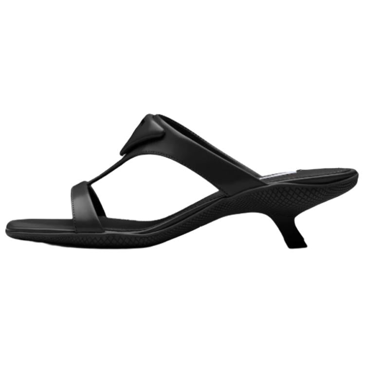 PRADA Abrasion Resistant Slide Slippers Women's Black
