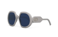 DIOR Plastic Irregular Shape Sunglasses Men's Gray