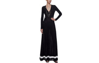 CHANEL Long-Sleeved Dresses Women's Black