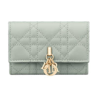 DIOR Miss Dior Lambskin Wallet Women's Bright Green