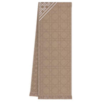 DIOR Wool Knit Scarves Men's Beige