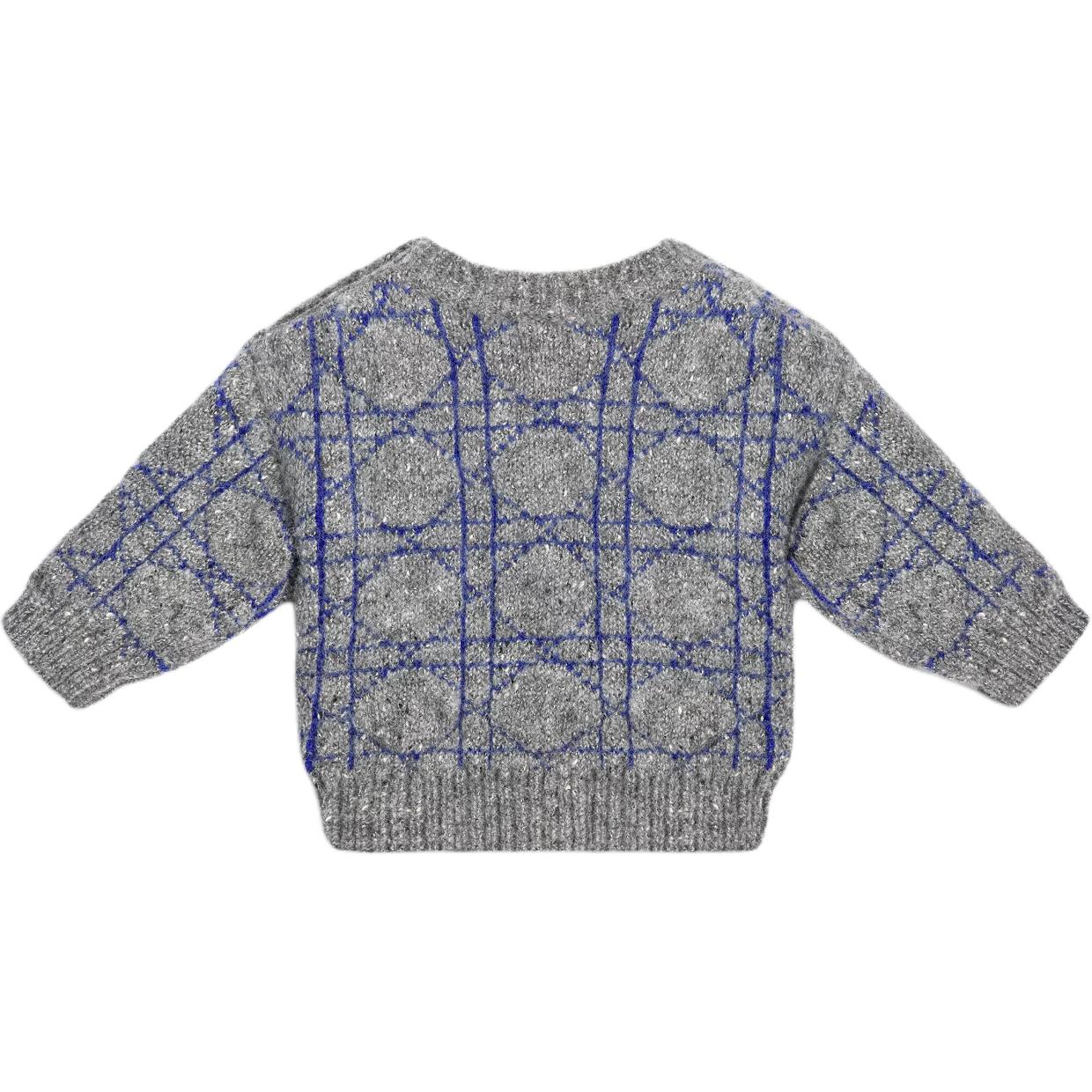 DIOR Sweater Gray Blue Infant And Toddler