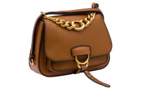 MIU MIU Leather Shoulder Bag Crossbody Bag Women's Brown