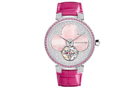 LOUIS VUITTON Wrist Watch Automatic Mechanical Movement Crocodile Leather Strap 38mm Pink Watch Dial Women's Watch