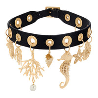 DIOR Calfskin Necklaces Women's Gold