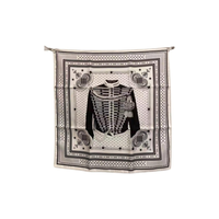 HERMES Silk Scarves Women's Black