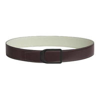 HERMES Calfskin Leather Belts Men's Black Green Width 3.8CM