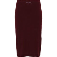 MIU MIU Logo-Jacquard Mid-Rise Midi Skirt