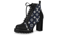 LOUIS VUITTON Ankle Boots Women's Blue