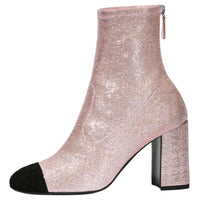 CHANEL Ankle Boots Women's Pink