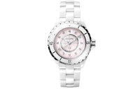 CHANEL J12 Collection Wrist Watch Quartz Movement Ceramic Strap Pink Watch Dial Women's H5513