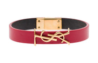 SAINT LAURENT Logo plaque Bracelet