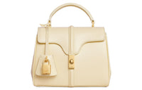 CELINE 16 Cow Leather Shoulder Bag Crossbody Bag Handbag Mini Women's Light Yellow/Light Yellow