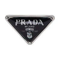 PRADA Enamel Earrings Women's Black