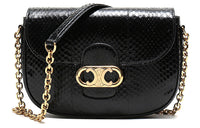 CELINE Leather Chain Bag Crossbody Bag Shoulder Bag Women's Black
