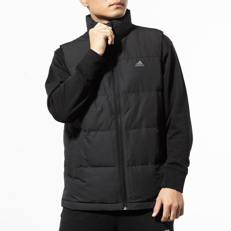 adidas Men Down Running Vest Warm Wind-stopper Outdoors Sports Vest Keep Warm Winter Vest EH4001