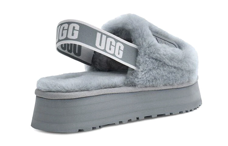 (WMNS) UGG Disco Slide Cozy Thick Sole Casual Slipper Gray 1112258-AFG