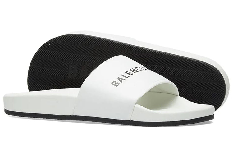 Balenciaga Classic Logo Slide 'White' 530501WAL009061