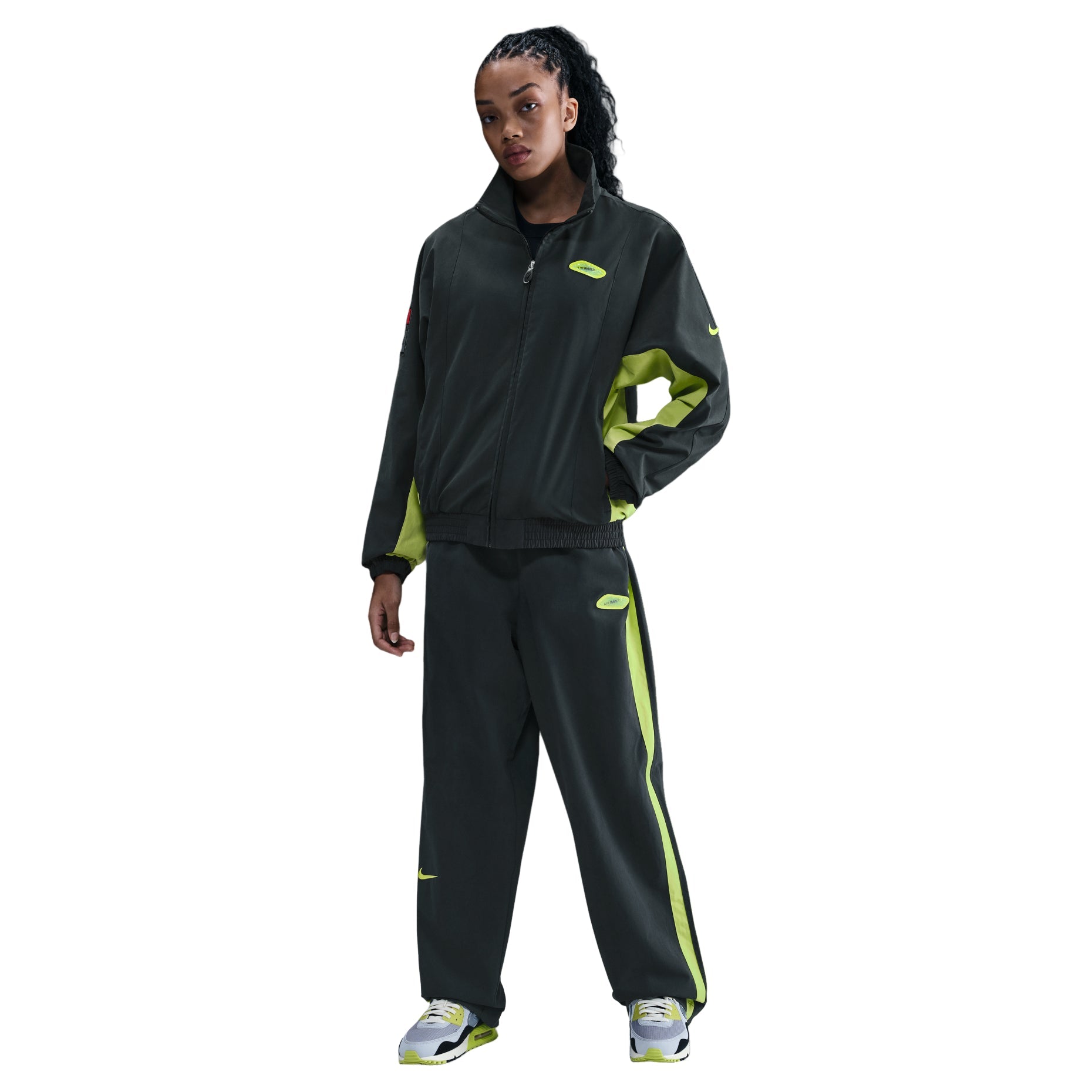 Nike x Patta Track Jacket Asia Sizing 'Black Cyber' HJ0713-010
