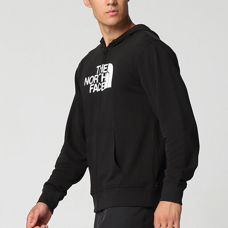 Men's THE NORTH FACE Alphabet Printing Outdoor Casual Quick Dry Zipper Black 3CGE-KY4