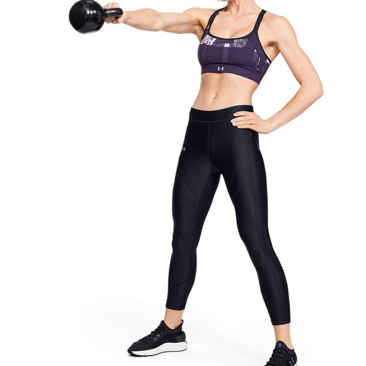 (WMNS) Under Armour HeatGear Armour Ankle Crop Legging 'Black' 1305967-001