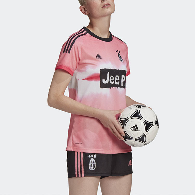adidas x Human Race Crossover AU Player Edition 20-21 Season Juventus Jersey Pink GJ9096