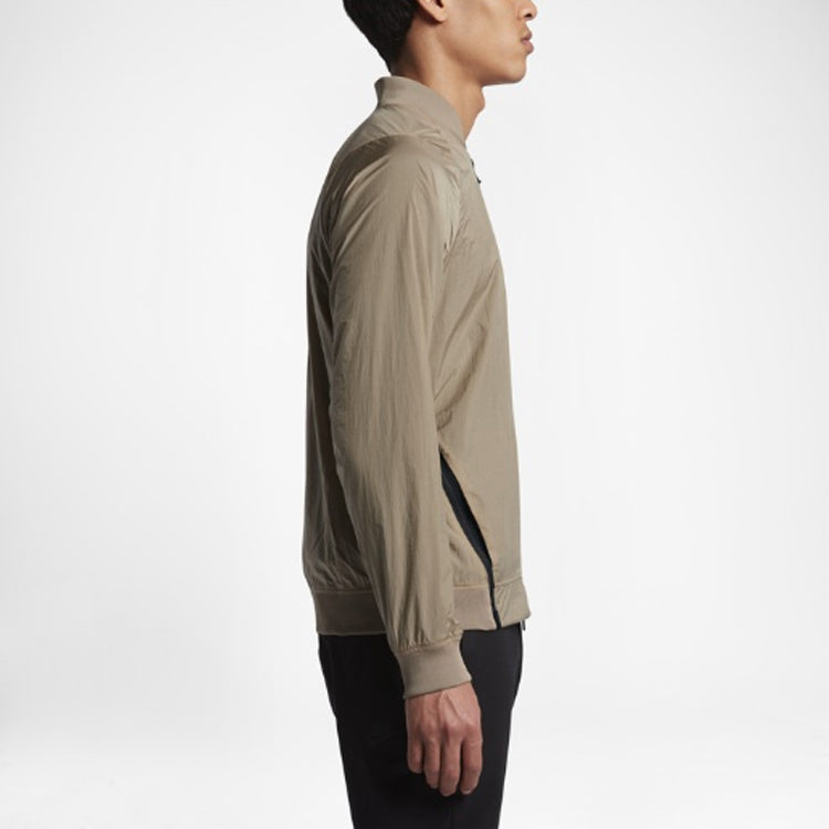 Nike Casual Breathable Sports baseball uniform Jacket Khaki 832191-235