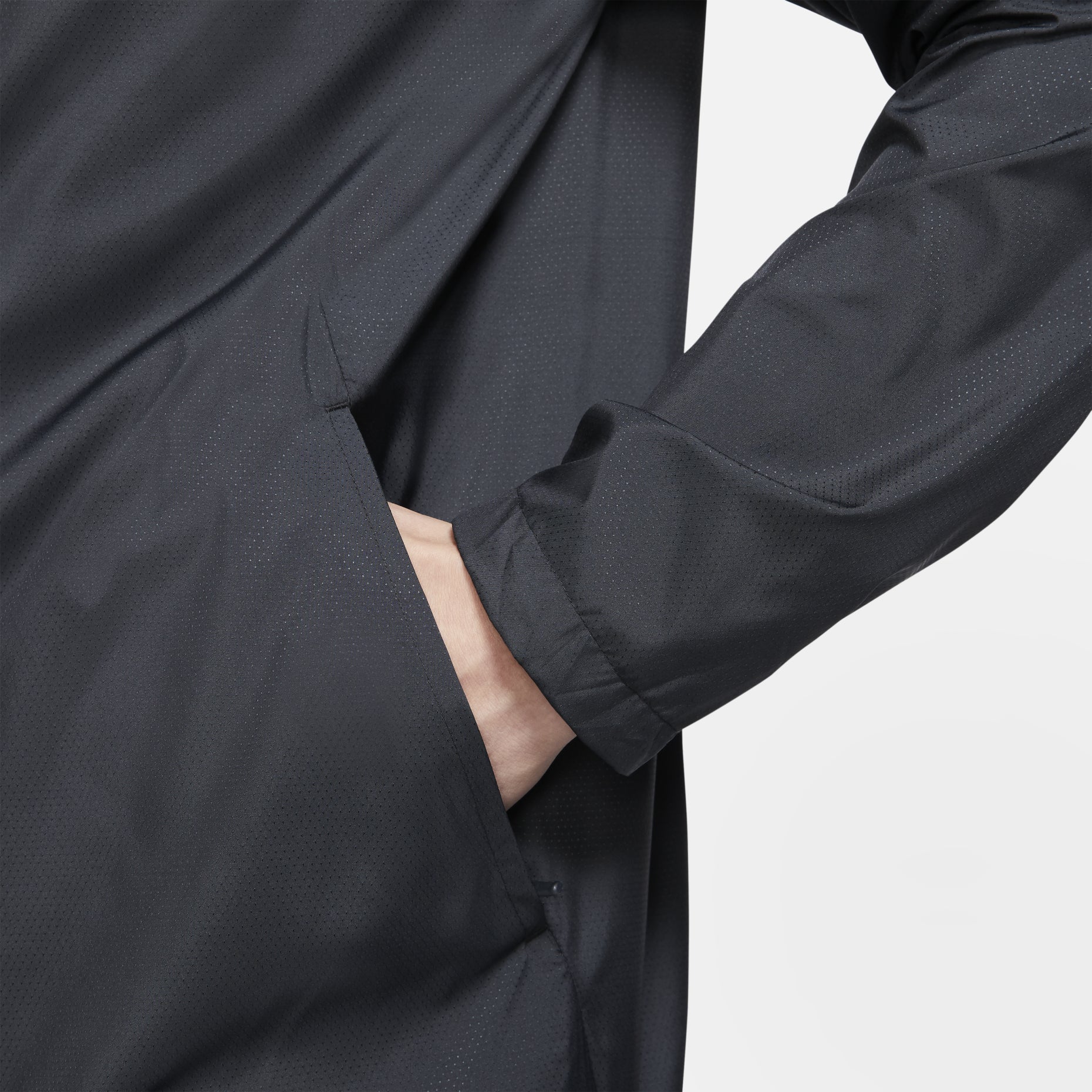 Nike Running Quick Dry Sports Hooded Jacket Black BV4871-010